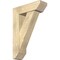 Ekena Millwork Traditional Slat Rough Sawn Bracket w/ Offset Brace, Douglas Fir, 8"W x 26"D x 38"H BKT0806X26X38TRA06RDF - alternate 1